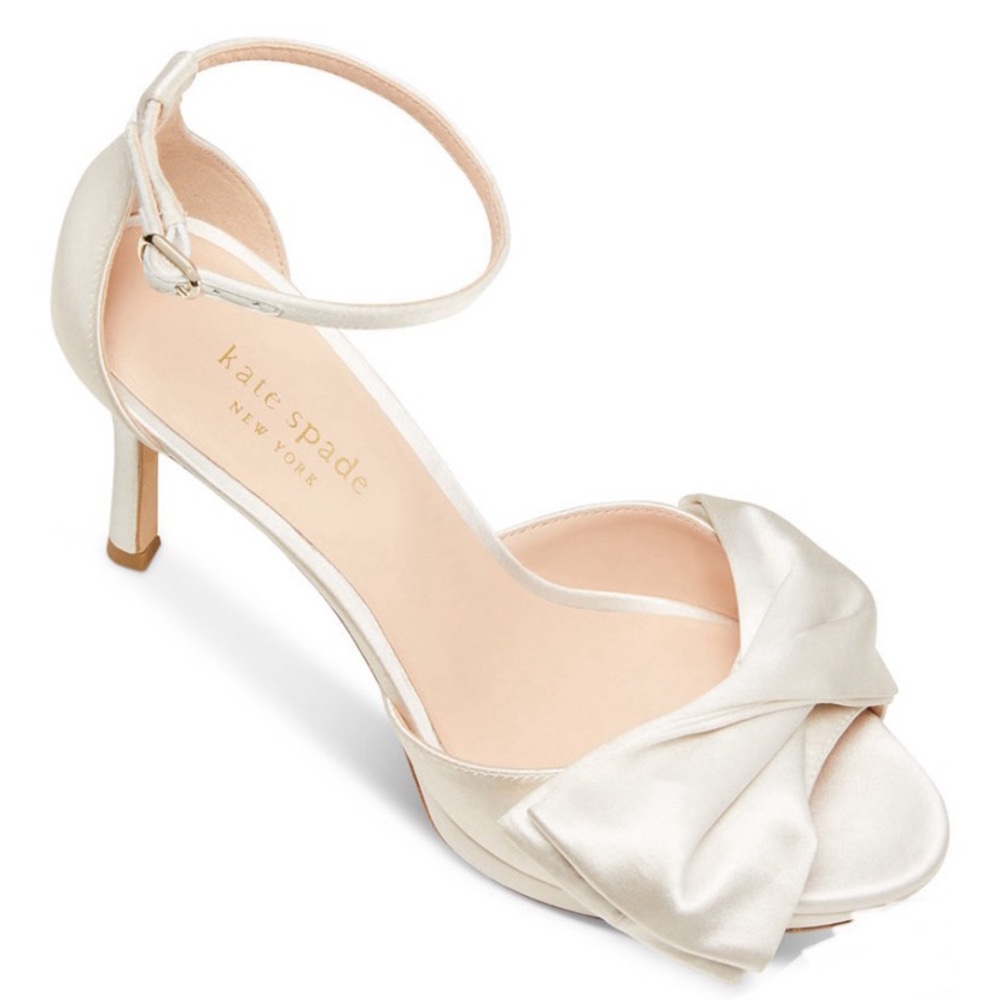 Kate Spade New York Bridal Satin Evening Dress Heels